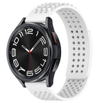 20mm 孔透氣 3D 點矽膠錶帶，適用於 Samsung Galaxy Watch 6 Classic 43mm，適用於 Samsung Galaxy Watch 5 Pro 高爾夫版，適用於 Samsung Galaxy Watch 5 高爾夫版