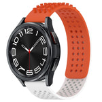 20mm 孔透氣 3D 點矽膠錶帶，適用於 Samsung Galaxy Watch 6 Classic 43mm，適用於 Samsung Galaxy Watch 5 Pro 高爾夫版，適用於 Samsung Galaxy Watch 5 高爾夫版