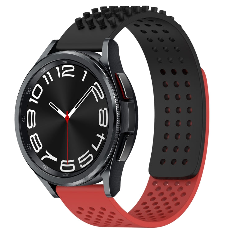 20mm 孔透氣 3D 點矽膠錶帶，適用於 Samsung Galaxy Watch 6 Classic 43mm，適用於 Samsung Galaxy Watch 5 Pro 高爾夫版，適用於 Samsung Galaxy Watch 5 高爾夫版