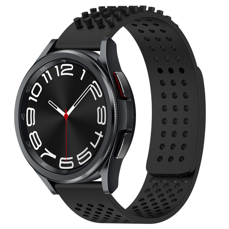 20mm 孔透氣 3D 點矽膠錶帶，適用於 Samsung Galaxy Watch 6 Classic 43mm，適用於 Samsung Galaxy Watch 5 Pro 高爾夫版，適用於 Samsung Galaxy Watch 5 高爾夫版