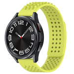 20mm 孔透氣 3D 點矽膠錶帶，適用於 Samsung Galaxy Watch 6 Classic 43mm，適用於 Samsung Galaxy Watch 5 Pro 高爾夫版，適用於 Samsung Galaxy Watch 5 高爾夫版