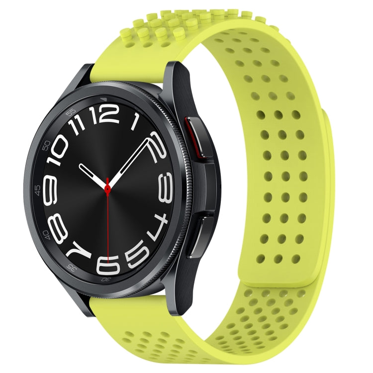 20mm 孔透氣 3D 點矽膠錶帶，適用於 Samsung Galaxy Watch 6 Classic 43mm，適用於 Samsung Galaxy Watch 5 Pro 高爾夫版，適用於 Samsung Galaxy Watch 5 高爾夫版