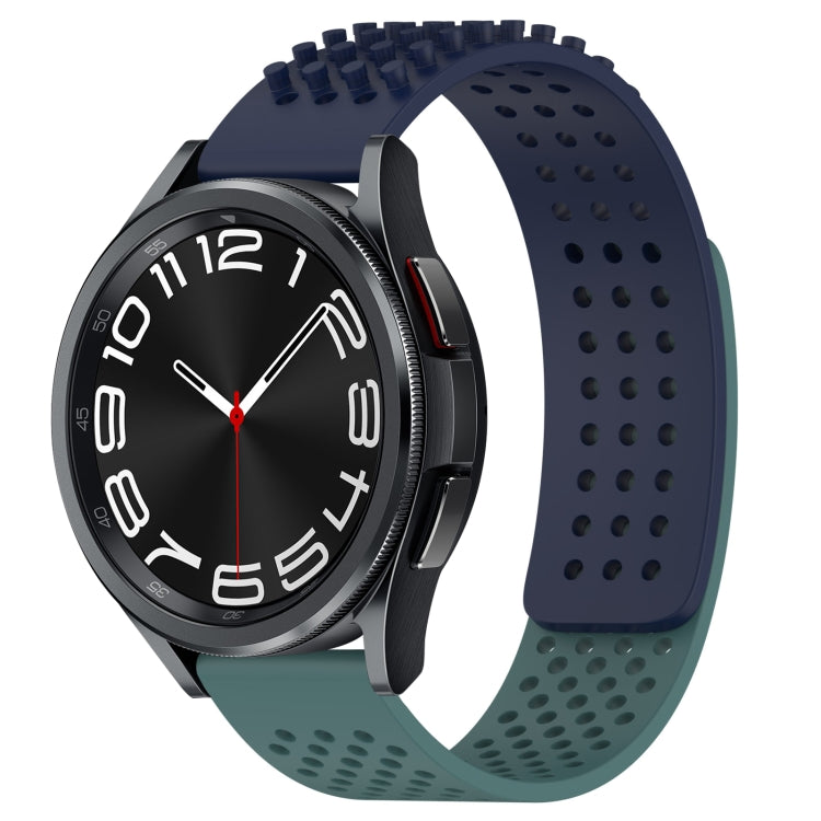 20mm 孔透氣 3D 點矽膠錶帶，適用於 Samsung Galaxy Watch 6 Classic 43mm，適用於 Samsung Galaxy Watch 5 Pro 高爾夫版，適用於 Samsung Galaxy Watch 5 高爾夫版