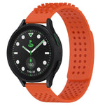 20mm 孔透氣 3D 點矽膠錶帶，適用於 Samsung Galaxy Watch 6 Classic 43mm，適用於 Samsung Galaxy Watch 5 Pro 高爾夫版，適用於 Samsung Galaxy Watch 5 高爾夫版