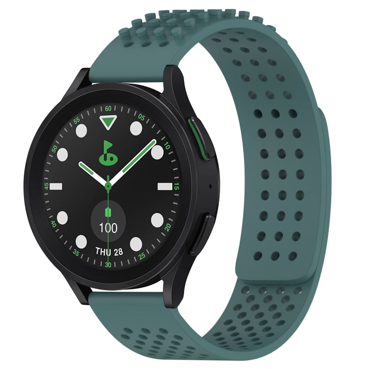 20mm 孔透氣 3D 點矽膠錶帶，適用於 Samsung Galaxy Watch 6 Classic 43mm，適用於 Samsung Galaxy Watch 5 Pro 高爾夫版，適用於 Samsung Galaxy Watch 5 高爾夫版