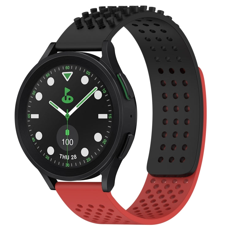 20mm 孔透氣 3D 點矽膠錶帶，適用於 Samsung Galaxy Watch 6 Classic 43mm，適用於 Samsung Galaxy Watch 5 Pro 高爾夫版，適用於 Samsung Galaxy Watch 5 高爾夫版