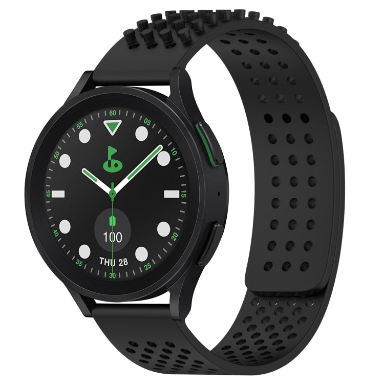 20mm 孔透氣 3D 點矽膠錶帶，適用於 Samsung Galaxy Watch 6 Classic 43mm，適用於 Samsung Galaxy Watch 5 Pro 高爾夫版，適用於 Samsung Galaxy Watch 5 高爾夫版