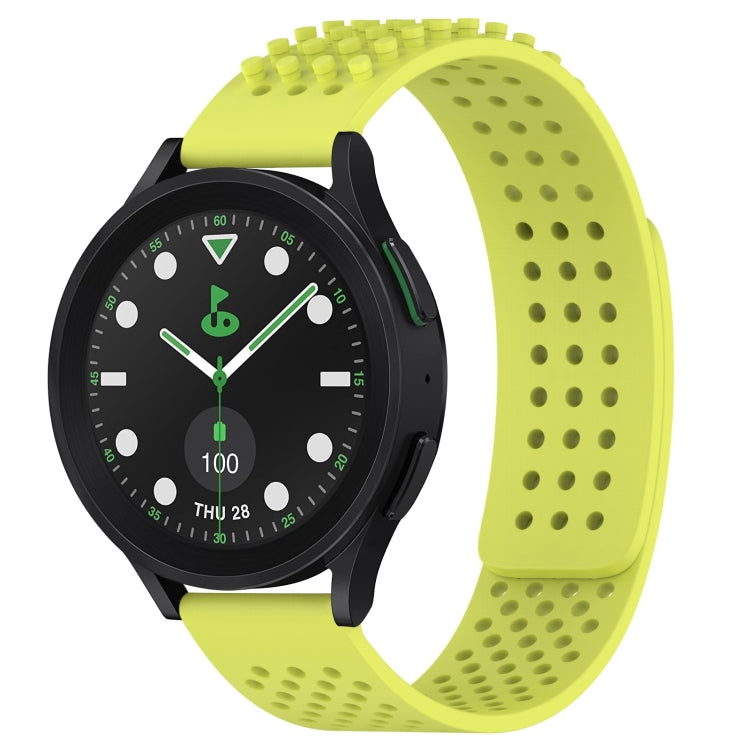 20mm 孔透氣 3D 點矽膠錶帶，適用於 Samsung Galaxy Watch 6 Classic 43mm，適用於 Samsung Galaxy Watch 5 Pro 高爾夫版，適用於 Samsung Galaxy Watch 5 高爾夫版