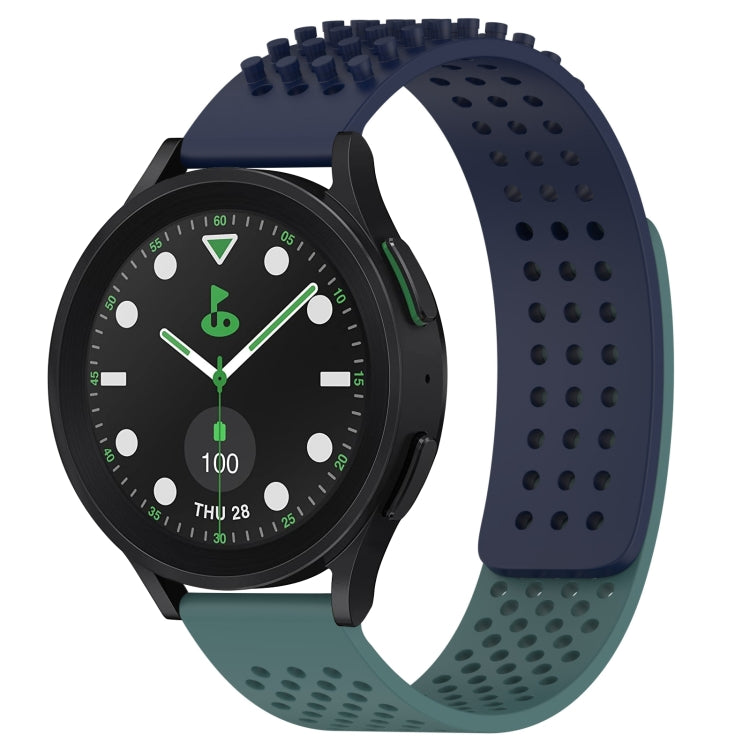 20mm 孔透氣 3D 點矽膠錶帶，適用於 Samsung Galaxy Watch 6 Classic 43mm，適用於 Samsung Galaxy Watch 5 Pro 高爾夫版，適用於 Samsung Galaxy Watch 5 高爾夫版