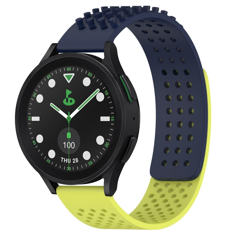20mm 孔透氣 3D 點矽膠錶帶，適用於 Samsung Galaxy Watch 6 Classic 43mm，適用於 Samsung Galaxy Watch 5 Pro 高爾夫版，適用於 Samsung Galaxy Watch 5 高爾夫版