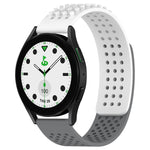 20mm 孔透氣 3D 點矽膠錶帶，適用於 Samsung Galaxy Watch 6 Classic 43mm，適用於 Samsung Galaxy Watch 5 Pro 高爾夫版，適用於 Samsung Galaxy Watch 5 高爾夫版