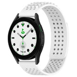 20mm 孔透氣 3D 點矽膠錶帶，適用於 Samsung Galaxy Watch 6 Classic 43mm，適用於 Samsung Galaxy Watch 5 Pro 高爾夫版，適用於 Samsung Galaxy Watch 5 高爾夫版