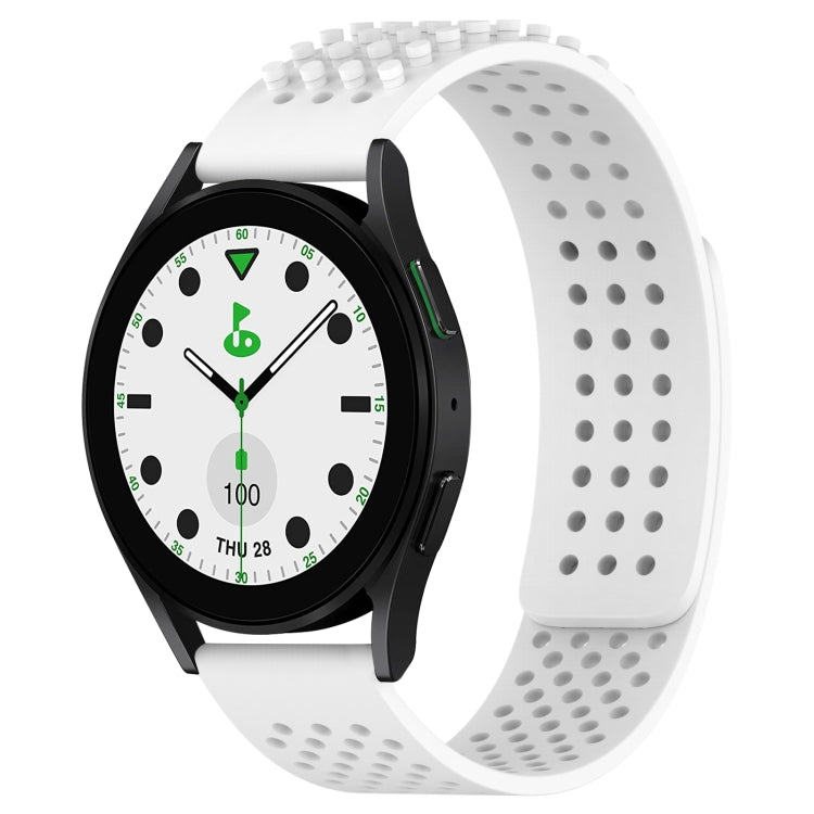 20mm 孔透氣 3D 點矽膠錶帶，適用於 Samsung Galaxy Watch 6 Classic 43mm，適用於 Samsung Galaxy Watch 5 Pro 高爾夫版，適用於 Samsung Galaxy Watch 5 高爾夫版