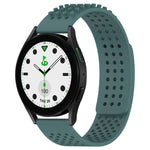 20mm 孔透氣 3D 點矽膠錶帶，適用於 Samsung Galaxy Watch 6 Classic 43mm，適用於 Samsung Galaxy Watch 5 Pro 高爾夫版，適用於 Samsung Galaxy Watch 5 高爾夫版
