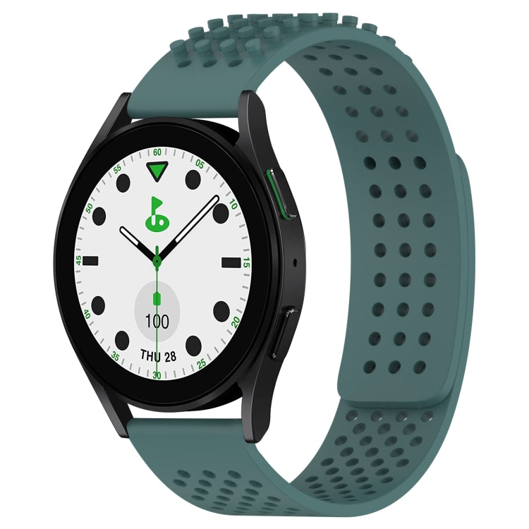 20mm 孔透氣 3D 點矽膠錶帶，適用於 Samsung Galaxy Watch 6 Classic 43mm，適用於 Samsung Galaxy Watch 5 Pro 高爾夫版，適用於 Samsung Galaxy Watch 5 高爾夫版