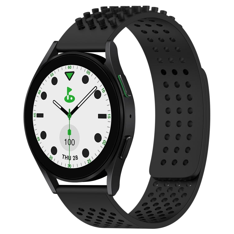 20mm 孔透氣 3D 點矽膠錶帶，適用於 Samsung Galaxy Watch 6 Classic 43mm，適用於 Samsung Galaxy Watch 5 Pro 高爾夫版，適用於 Samsung Galaxy Watch 5 高爾夫版