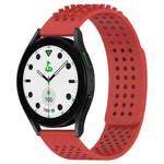 20mm 孔透氣 3D 點矽膠錶帶，適用於 Samsung Galaxy Watch 6 Classic 43mm，適用於 Samsung Galaxy Watch 5 Pro 高爾夫版，適用於 Samsung Galaxy Watch 5 高爾夫版