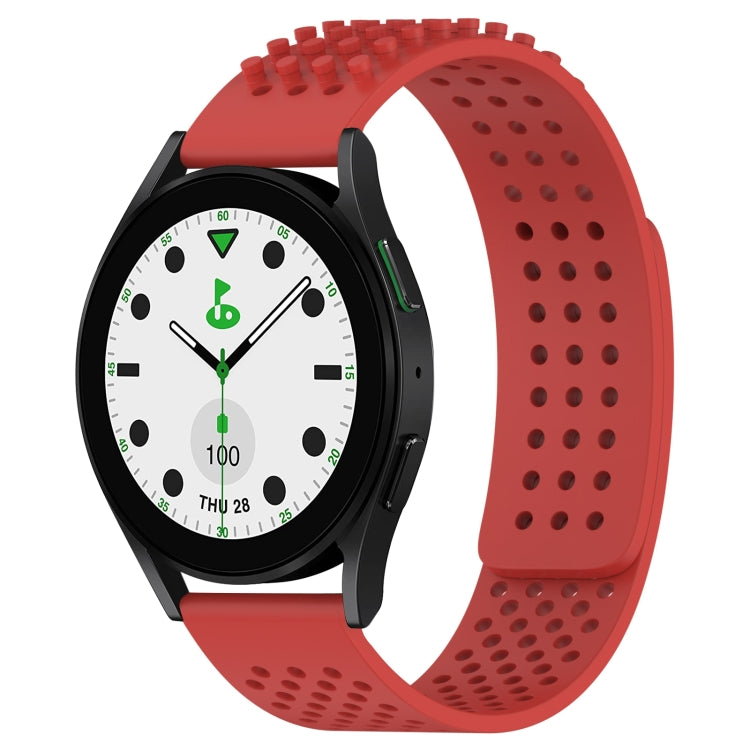 20mm 孔透氣 3D 點矽膠錶帶，適用於 Samsung Galaxy Watch 6 Classic 43mm，適用於 Samsung Galaxy Watch 5 Pro 高爾夫版，適用於 Samsung Galaxy Watch 5 高爾夫版