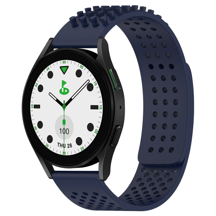 20mm 孔透氣 3D 點矽膠錶帶，適用於 Samsung Galaxy Watch 6 Classic 43mm，適用於 Samsung Galaxy Watch 5 Pro 高爾夫版，適用於 Samsung Galaxy Watch 5 高爾夫版