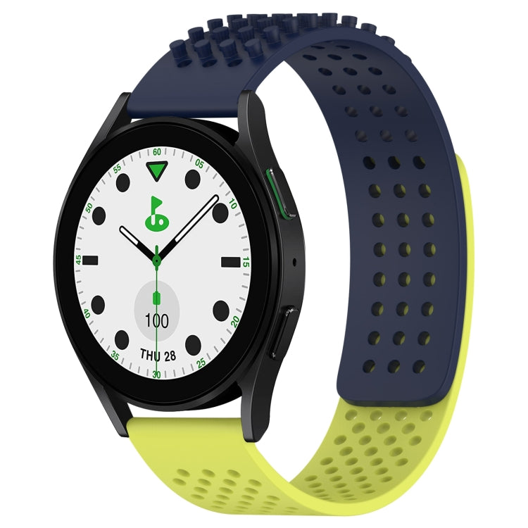20mm 孔透氣 3D 點矽膠錶帶，適用於 Samsung Galaxy Watch 6 Classic 43mm，適用於 Samsung Galaxy Watch 5 Pro 高爾夫版，適用於 Samsung Galaxy Watch 5 高爾夫版
