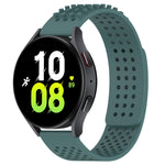 20mm 孔透氣 3D 點矽膠錶帶，適用於 Samsung Galaxy Watch 5 44mm，適用於 Samsung Galaxy Watch 5 Pro 45mm，適用於 Samsung Galaxy Watch 5 40mm