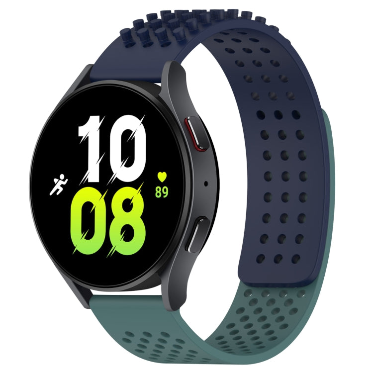 20mm 孔透氣 3D 點矽膠錶帶，適用於 Samsung Galaxy Watch 5 44mm，適用於 Samsung Galaxy Watch 5 Pro 45mm，適用於 Samsung Galaxy Watch 5 40mm