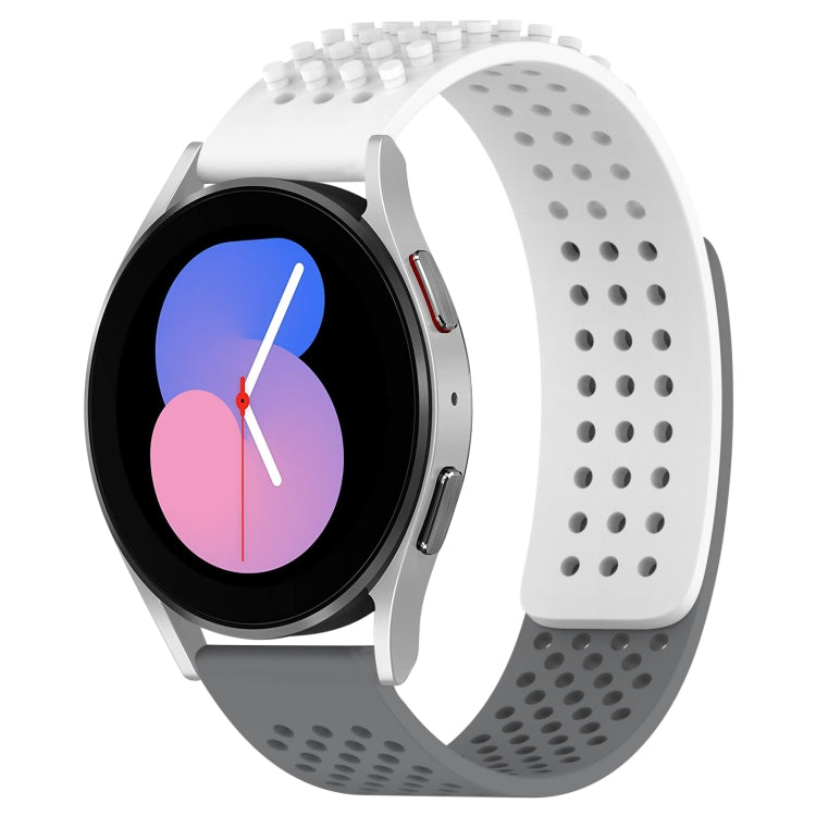 20mm 孔透氣 3D 點矽膠錶帶，適用於 Samsung Galaxy Watch 5 44mm，適用於 Samsung Galaxy Watch 5 Pro 45mm，適用於 Samsung Galaxy Watch 5 40mm