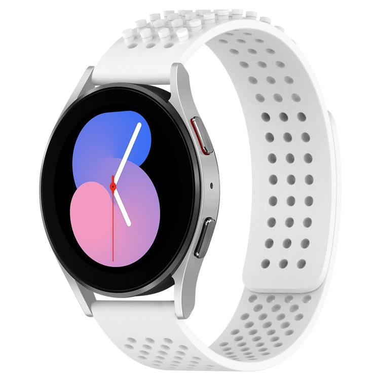 20mm 孔透氣 3D 點矽膠錶帶，適用於 Samsung Galaxy Watch 5 44mm，適用於 Samsung Galaxy Watch 5 Pro 45mm，適用於 Samsung Galaxy Watch 5 40mm