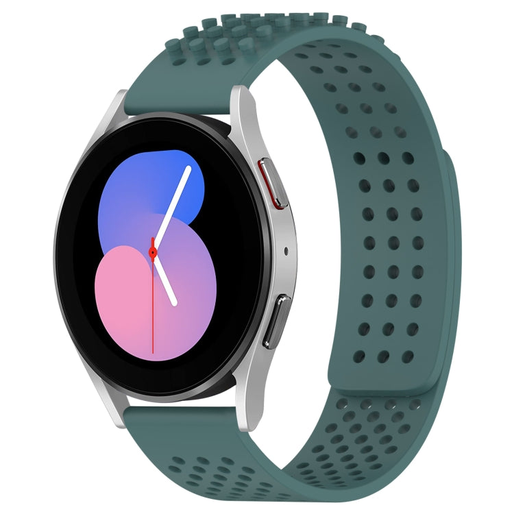 20mm 孔透氣 3D 點矽膠錶帶，適用於 Samsung Galaxy Watch 5 44mm，適用於 Samsung Galaxy Watch 5 Pro 45mm，適用於 Samsung Galaxy Watch 5 40mm