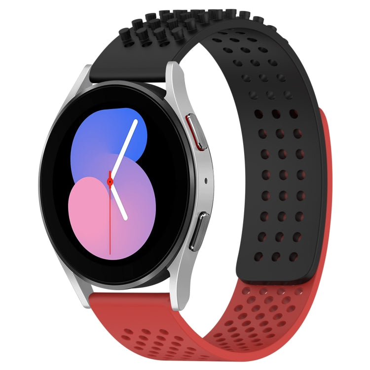 20mm 孔透氣 3D 點矽膠錶帶，適用於 Samsung Galaxy Watch 5 44mm，適用於 Samsung Galaxy Watch 5 Pro 45mm，適用於 Samsung Galaxy Watch 5 40mm