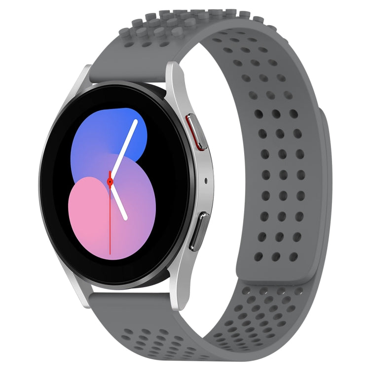 20mm 孔透氣 3D 點矽膠錶帶，適用於 Samsung Galaxy Watch 5 44mm，適用於 Samsung Galaxy Watch 5 Pro 45mm，適用於 Samsung Galaxy Watch 5 40mm
