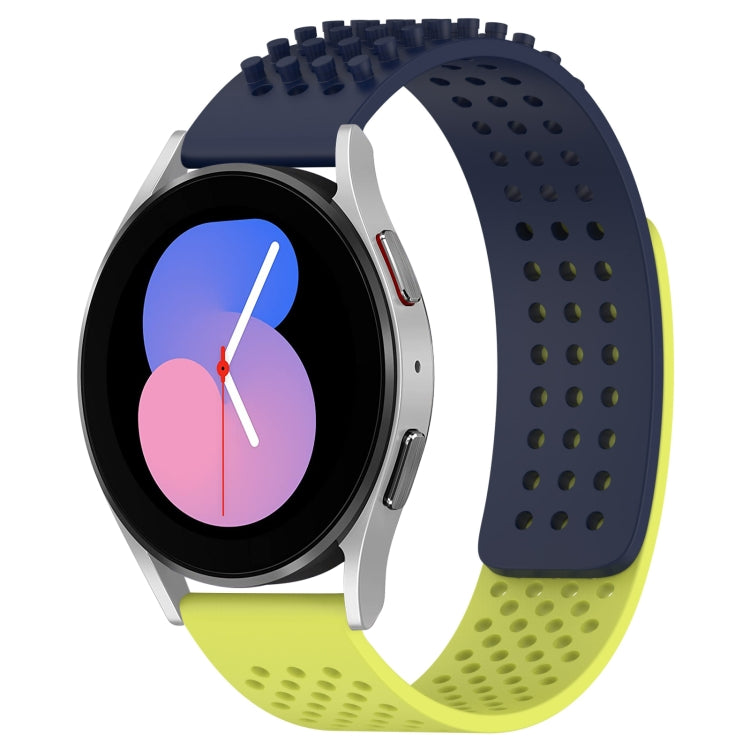 20mm 孔透氣 3D 點矽膠錶帶，適用於 Samsung Galaxy Watch 5 44mm，適用於 Samsung Galaxy Watch 5 Pro 45mm，適用於 Samsung Galaxy Watch 5 40mm