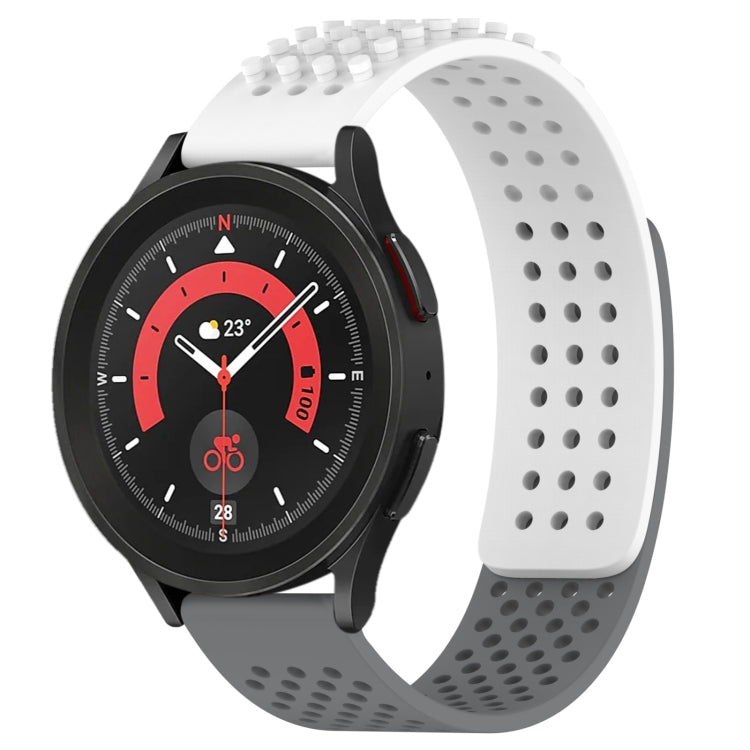 20mm 孔透氣 3D 點矽膠錶帶，適用於 Samsung Galaxy Watch 5 44mm，適用於 Samsung Galaxy Watch 5 Pro 45mm，適用於 Samsung Galaxy Watch 5 40mm