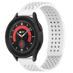 20mm 孔透氣 3D 點矽膠錶帶，適用於 Samsung Galaxy Watch 5 44mm，適用於 Samsung Galaxy Watch 5 Pro 45mm，適用於 Samsung Galaxy Watch 5 40mm