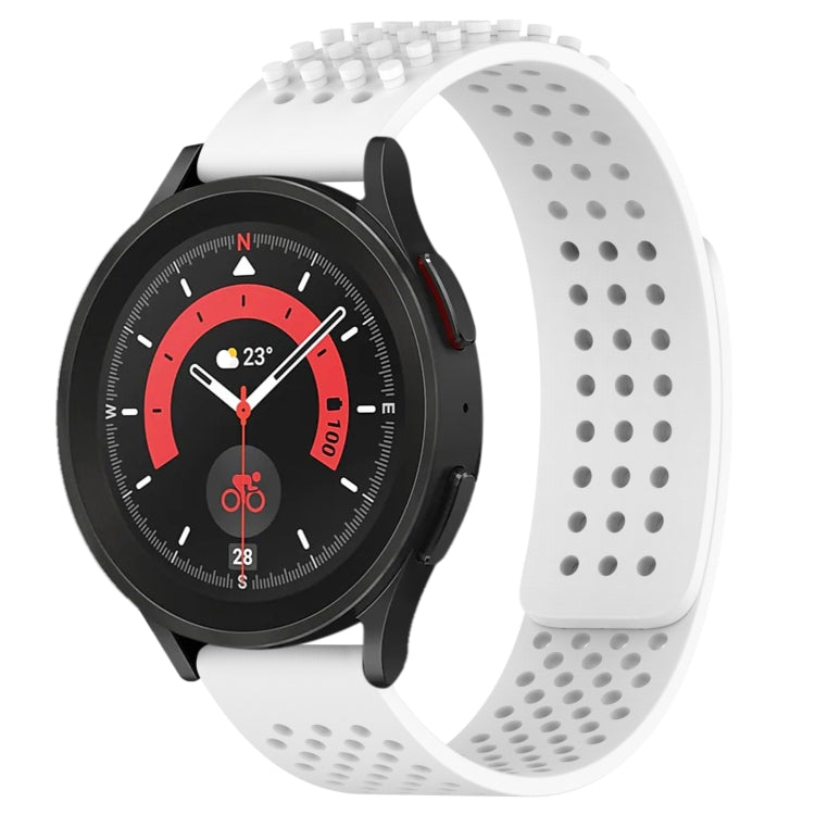 20mm 孔透氣 3D 點矽膠錶帶，適用於 Samsung Galaxy Watch 5 44mm，適用於 Samsung Galaxy Watch 5 Pro 45mm，適用於 Samsung Galaxy Watch 5 40mm