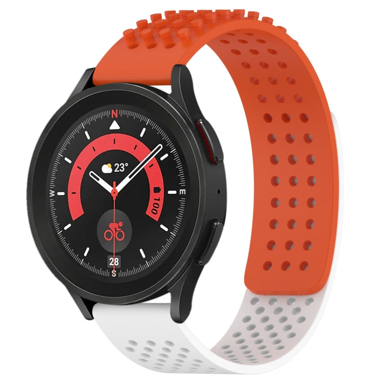20mm 孔透氣 3D 點矽膠錶帶，適用於 Samsung Galaxy Watch 5 44mm，適用於 Samsung Galaxy Watch 5 Pro 45mm，適用於 Samsung Galaxy Watch 5 40mm