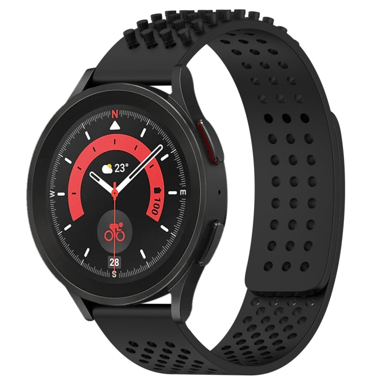 20mm 孔透氣 3D 點矽膠錶帶，適用於 Samsung Galaxy Watch 5 44mm，適用於 Samsung Galaxy Watch 5 Pro 45mm，適用於 Samsung Galaxy Watch 5 40mm