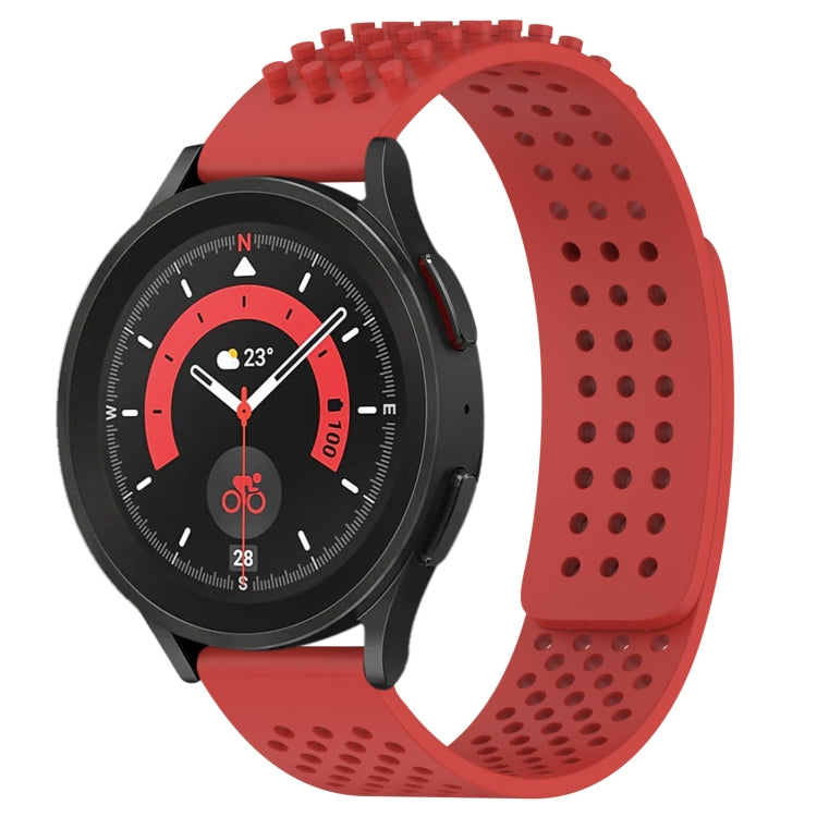 20mm 孔透氣 3D 點矽膠錶帶，適用於 Samsung Galaxy Watch 5 44mm，適用於 Samsung Galaxy Watch 5 Pro 45mm，適用於 Samsung Galaxy Watch 5 40mm