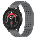 20mm 孔透氣 3D 點矽膠錶帶，適用於 Samsung Galaxy Watch 5 44mm，適用於 Samsung Galaxy Watch 5 Pro 45mm，適用於 Samsung Galaxy Watch 5 40mm