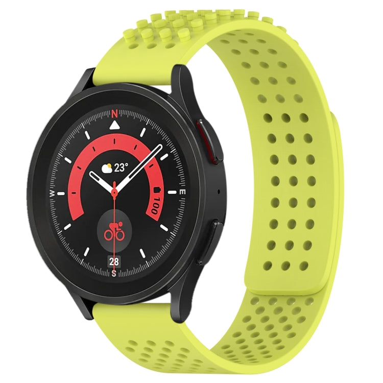 20mm 孔透氣 3D 點矽膠錶帶，適用於 Samsung Galaxy Watch 5 44mm，適用於 Samsung Galaxy Watch 5 Pro 45mm，適用於 Samsung Galaxy Watch 5 40mm