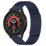 20mm 孔透氣 3D 點矽膠錶帶，適用於 Samsung Galaxy Watch 5 44mm，適用於 Samsung Galaxy Watch 5 Pro 45mm，適用於 Samsung Galaxy Watch 5 40mm