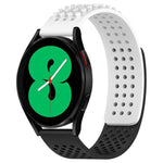 20mm 孔透氣 3D 點矽膠錶帶，適用於 Samsung Galaxy Watch 4 44mm，適用於 Samsung Galaxy Watch 4 40mm，適用於 Samsung Galaxy Watch 4 Classic 46mm
