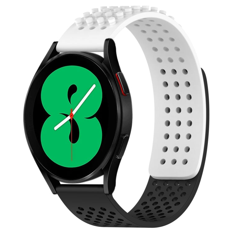 20mm 孔透氣 3D 點矽膠錶帶，適用於 Samsung Galaxy Watch 4 44mm，適用於 Samsung Galaxy Watch 4 40mm，適用於 Samsung Galaxy Watch 4 Classic 46mm