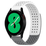 20mm 孔透氣 3D 點矽膠錶帶，適用於 Samsung Galaxy Watch 4 44mm，適用於 Samsung Galaxy Watch 4 40mm，適用於 Samsung Galaxy Watch 4 Classic 46mm
