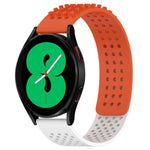 20mm 孔透氣 3D 點矽膠錶帶，適用於 Samsung Galaxy Watch 4 44mm，適用於 Samsung Galaxy Watch 4 40mm，適用於 Samsung Galaxy Watch 4 Classic 46mm