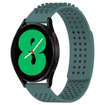 20mm 孔透氣 3D 點矽膠錶帶，適用於 Samsung Galaxy Watch 4 44mm，適用於 Samsung Galaxy Watch 4 40mm，適用於 Samsung Galaxy Watch 4 Classic 46mm