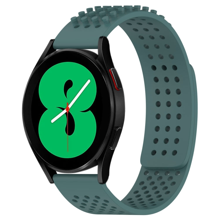 20mm 孔透氣 3D 點矽膠錶帶，適用於 Samsung Galaxy Watch 4 44mm，適用於 Samsung Galaxy Watch 4 40mm，適用於 Samsung Galaxy Watch 4 Classic 46mm