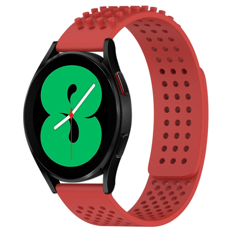 20mm 孔透氣 3D 點矽膠錶帶，適用於 Samsung Galaxy Watch 4 44mm，適用於 Samsung Galaxy Watch 4 40mm，適用於 Samsung Galaxy Watch 4 Classic 46mm