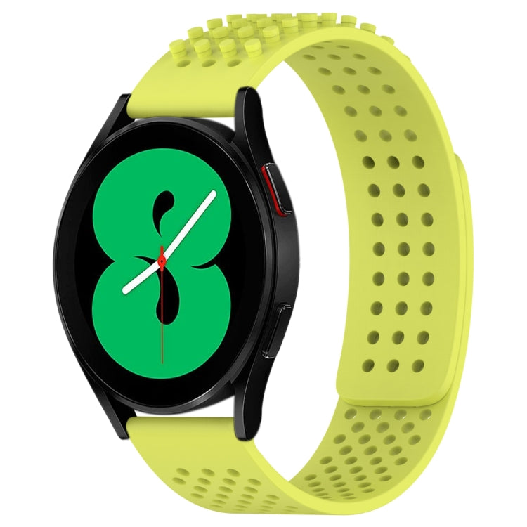 20mm 孔透氣 3D 點矽膠錶帶，適用於 Samsung Galaxy Watch 4 44mm，適用於 Samsung Galaxy Watch 4 40mm，適用於 Samsung Galaxy Watch 4 Classic 46mm