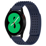 20mm 孔透氣 3D 點矽膠錶帶，適用於 Samsung Galaxy Watch 4 44mm，適用於 Samsung Galaxy Watch 4 40mm，適用於 Samsung Galaxy Watch 4 Classic 46mm